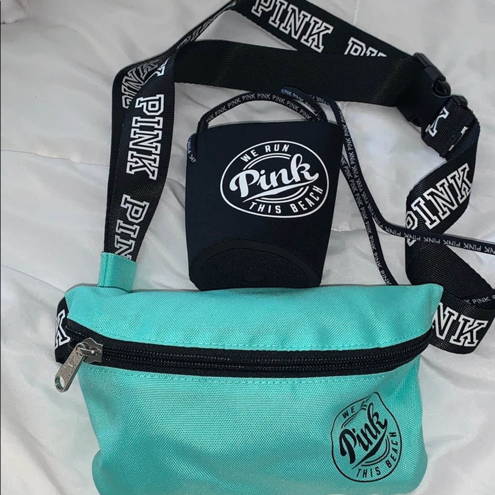 Victoria’s Secret Pink Fanny pack with Koozie
